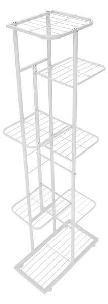 Etajera BAMIR TIP 2, alb, metal, 43x22x126 cm