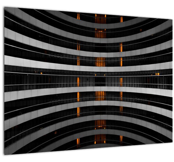 Tablou abstract - clădire (70x50 cm)