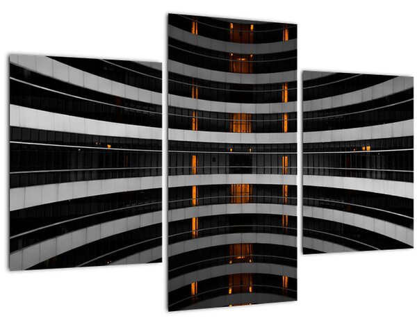 Tablou abstract - clădire (90x60 cm)