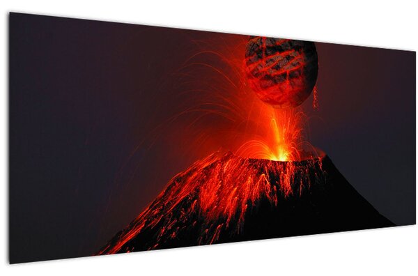 Tablou cu vulcan (120x50 cm)