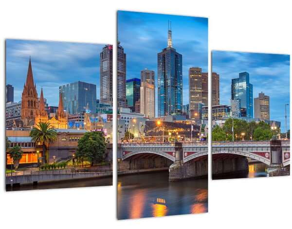 Tablou cu orașul Melbourne (90x60 cm)