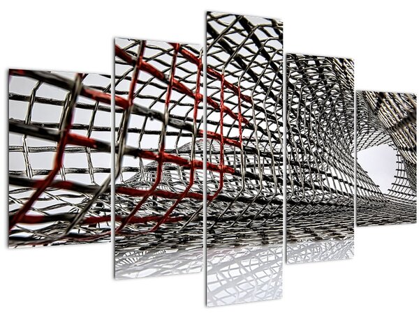 Tablou cu construcție din fier (150x105 cm)