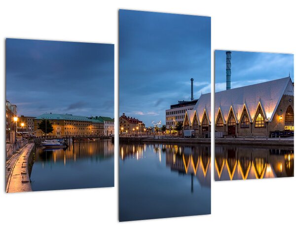 Tablou cu canalul - Göteborg (90x60 cm)