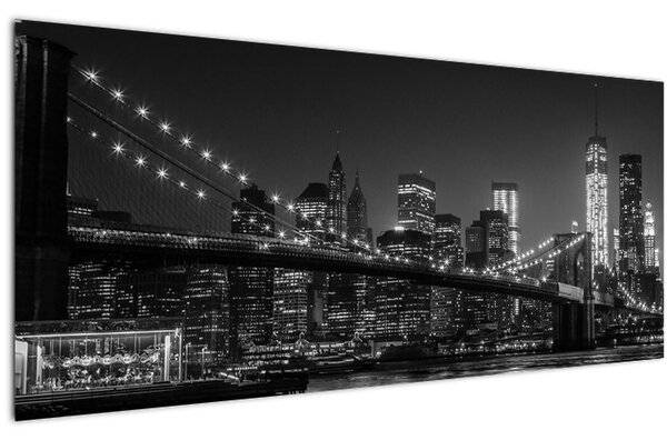 Tablou cu podul Brooklin în New York (120x50 cm)