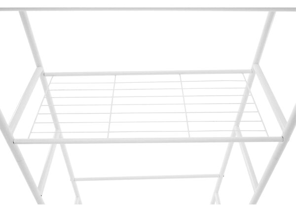 Etajera baie VIMERA, alb, metal, 69x30x166 cm
