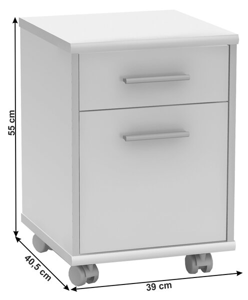 Set mobilier pentru birou Hansa 2 NEW (alb). 1028677