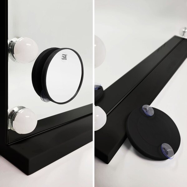 Oglindă LED HOLLYWOOD Black 80x60