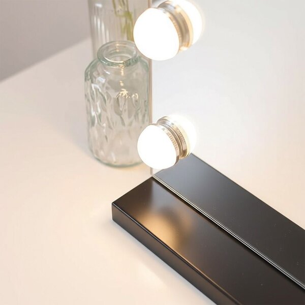 Oglindă LED HOLLYWOOD Black 80x60