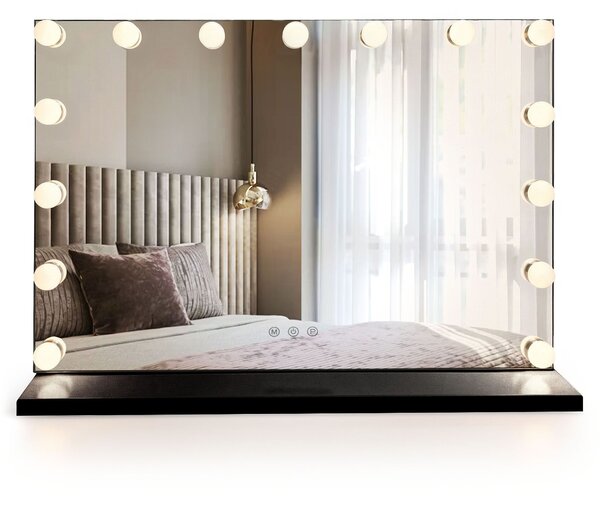 Oglindă LED HOLLYWOOD Black 80x60