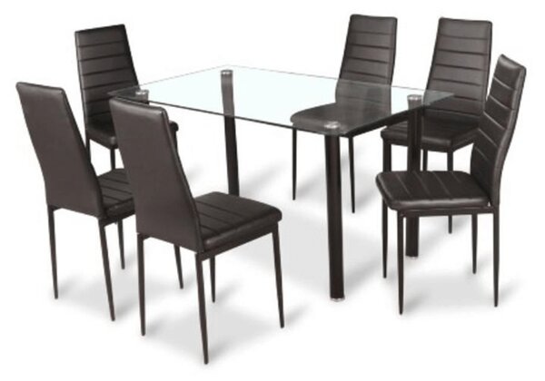 Scaun de sufragerie Collort nova (negru piele ecologică). 772780