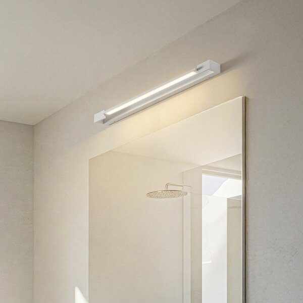Arcchio Aplică de perete LED Jora, 60 cm, alb, orientabilă, IP44, Alb, Baie, Aluminiu, Modern