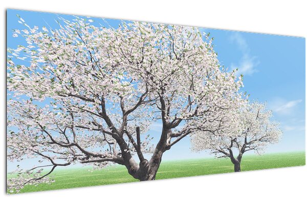 Tablou cu copaci (120x50 cm)