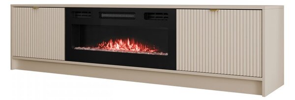 Masă TV cu șemineu electric Rozoma EF (nisipiu bej). 1122888
