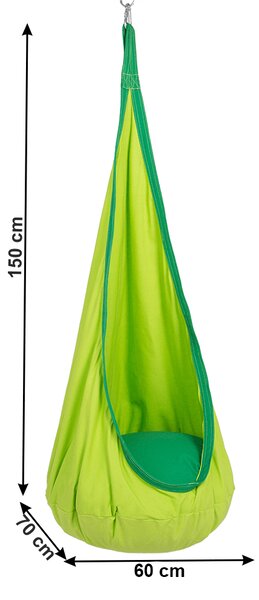 Fotoliu balansoar suspendat Sentra (verde). 1021457