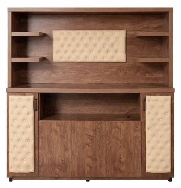 Dulap Arhivare SMART HEATER cu cabinet inferior decorativ -maro stejar