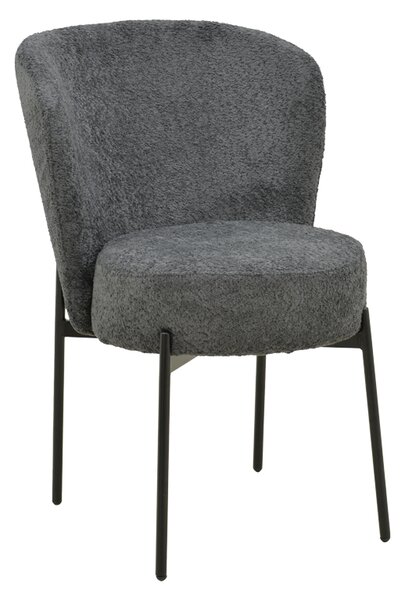 Scaun Bucatarie/Dining Hirmas Textil Gri Antracit