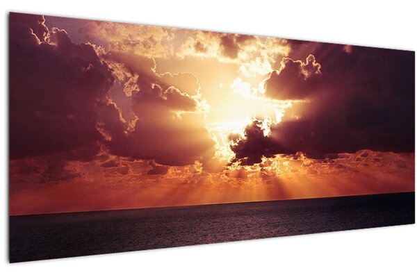 Tablou cu soarele după nori (120x50 cm)