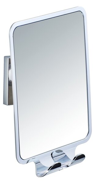 Oglinda cu suport de prosop Wenko argintiu 14/19,5/8 cm