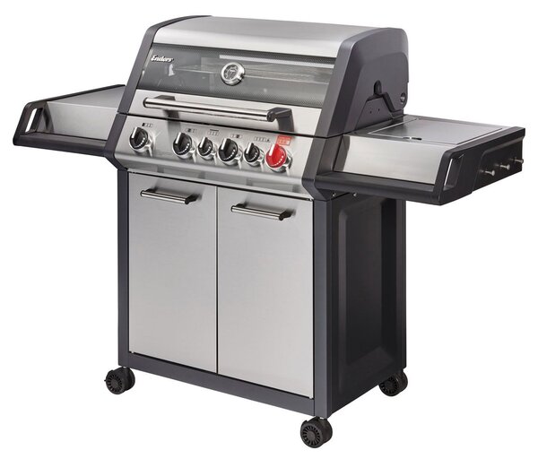 Gratar pe gaz, 4 arzatoare inox, arzator infrarosu, grile fonta, Enders Monroe Pro 4 SIK Turbo 837833