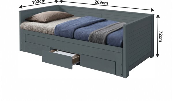 Pat extensibil Greta (gri) (cu somieră). 1016024