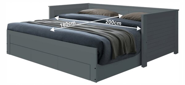 Pat extensibil Greta (gri) (cu somieră). 1016024