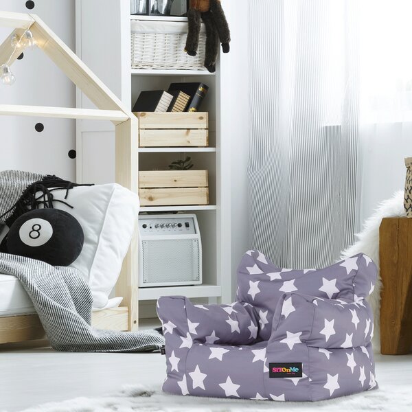 Fotoliu puf Buff Beauty (gri + alb). 1028902