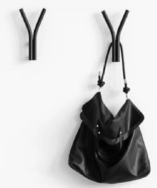 Cuier cu agatatori , V45, 25 x 6 x 23 cm,negru