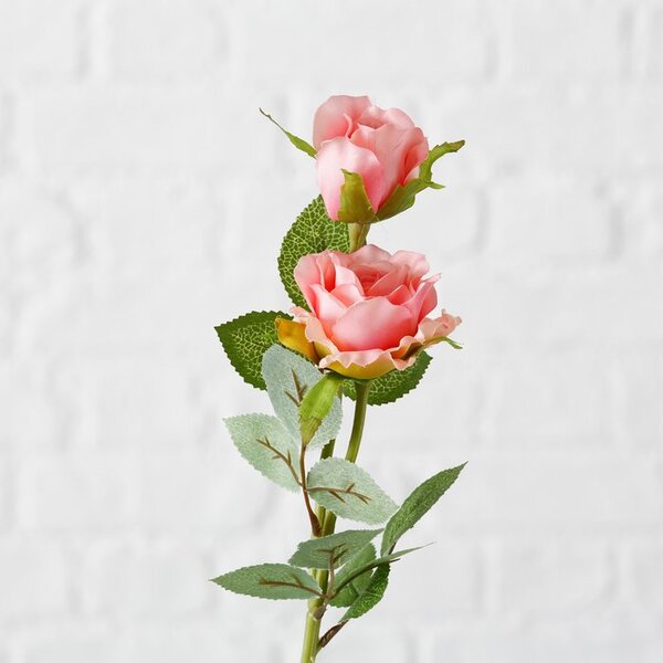 Trandafir artificial roz inchis 12/60 cm