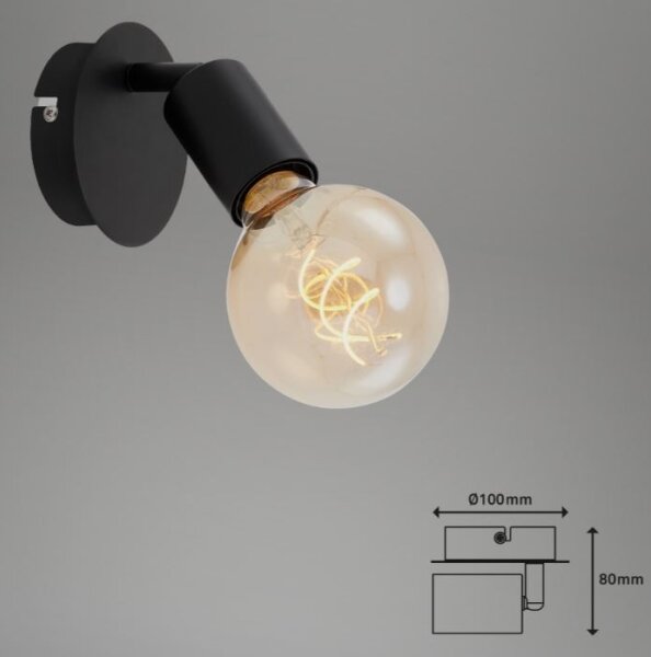 Spot de perete SPOT 1xE27/60W/230V Briloner 2868-015