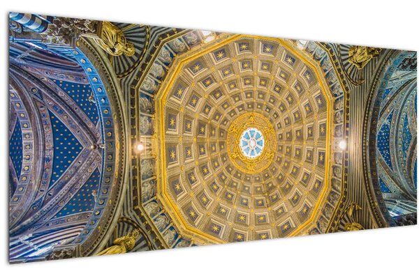Tablou cu tavanul bisericii Siena (120x50 cm)