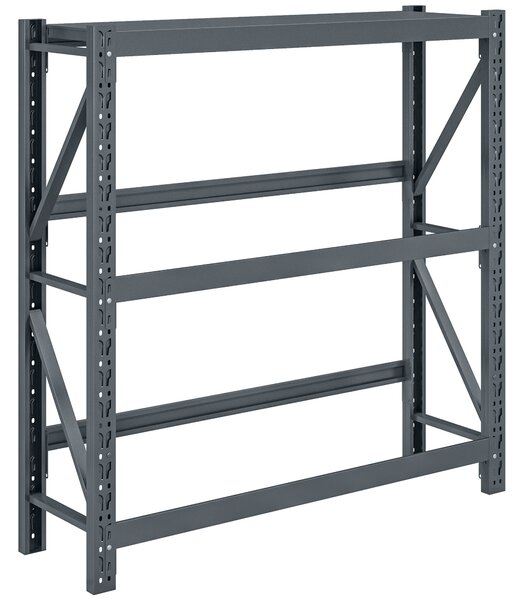 HOMCOM Raft Autoportant pentru Cutii cu 3 Niveluri, Raft pentru 6 Cutii cu Înălțime Reglabilă, 110x30x110 cm, Gri | Aosom Romania