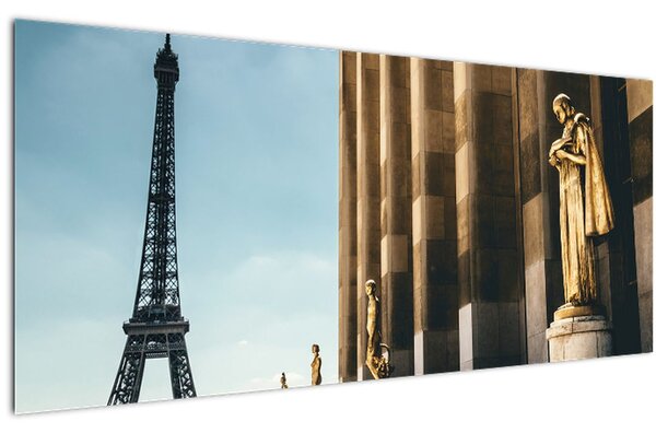Tabou din piața Trocader, Paris (120x50 cm)
