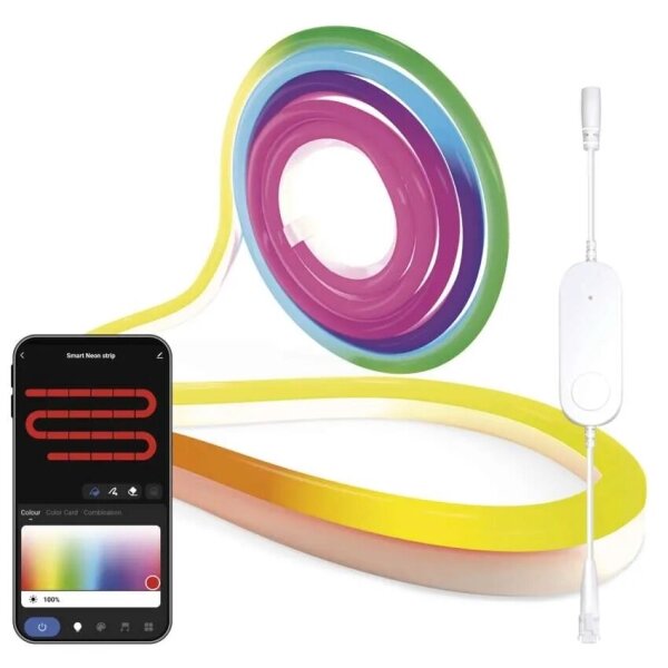 Bandă RGBIC LED dimabilă GoSmart LED/24W/230V 3 m Wi-Fi Tuya