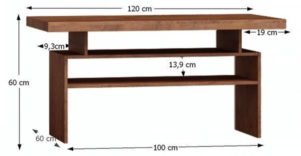 Masă de cafea Inneas 13 (arin deschis). 788404