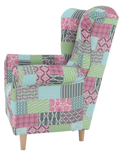 Fotoliu cu urechi Charlie patchwork M1. 788985