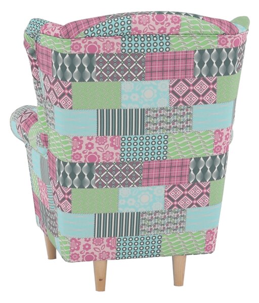 Fotoliu cu urechi Charlie patchwork M1. 788985