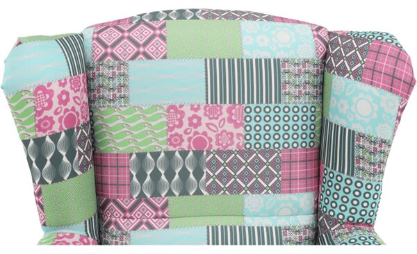 Fotoliu cu urechi Charlie patchwork M1. 788985