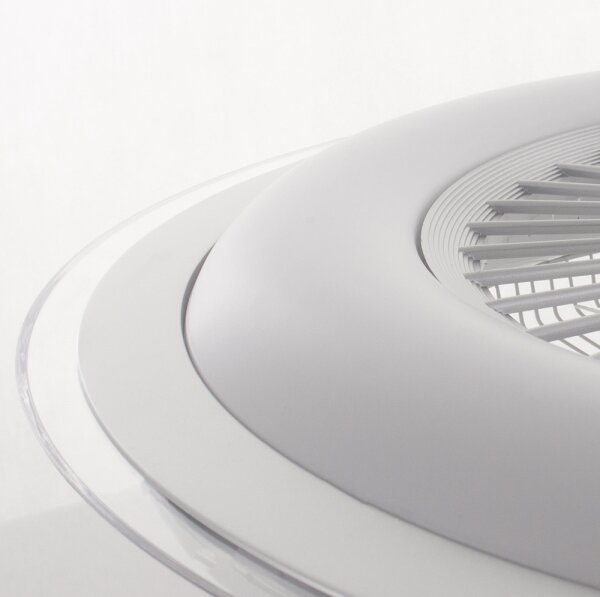 Plafonieră LED dimabilă cu ventilator ZONDA LED/48W/230V argintiu + telecomandă