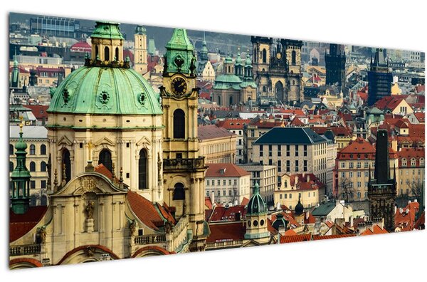 Tablou - Panorama din Praga (120x50 cm)