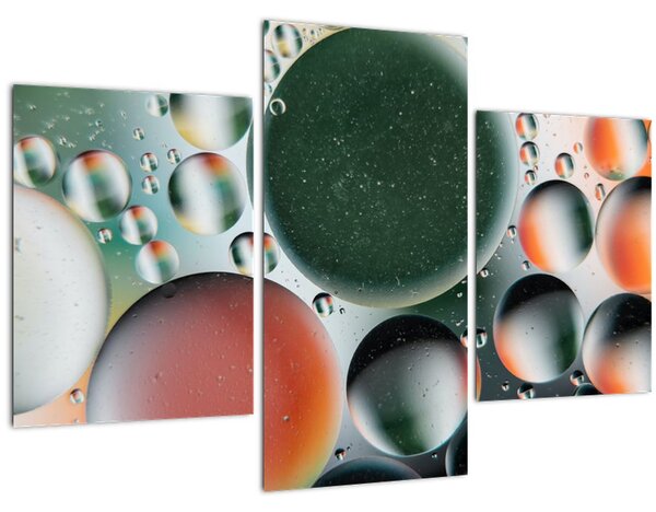 Tablou abstract - buline (90x60 cm)