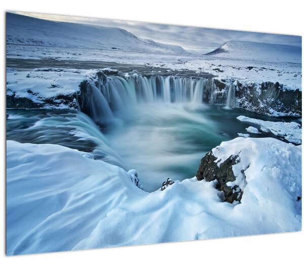 Tablou - Cascadele zeilor, Islanda (90x60 cm)