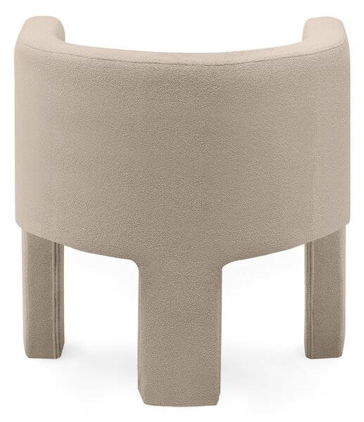 Fotoliu design bej MILU Loop 04