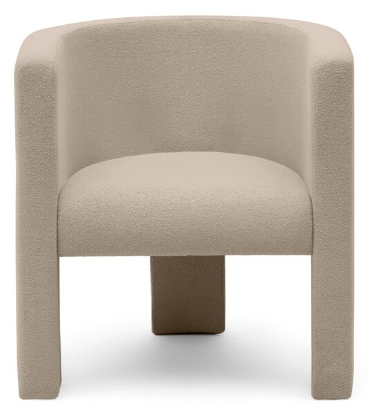 Fotoliu design bej MILU Loop 04