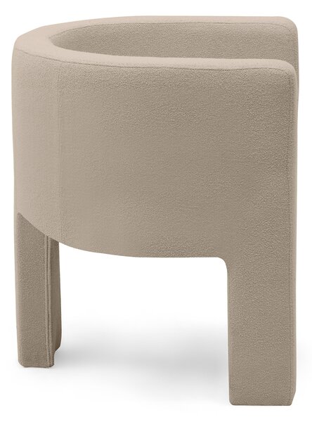Fotoliu design bej MILU Loop 04