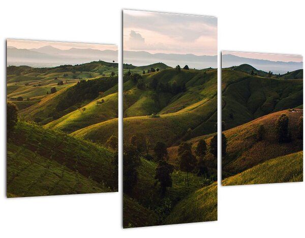 Tablou - Priveliște spre dealurile din Thailanda (90x60 cm)