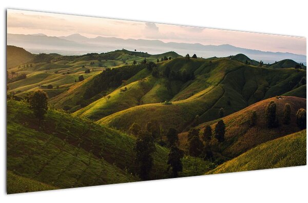 Tablou - Priveliște spre dealurile din Thailanda (120x50 cm)