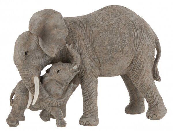 Decoratiune Elefant, Compozit, Gri, 28.5x14x20.5 cm