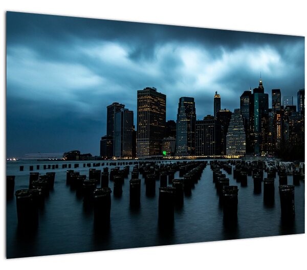 Tablou - Privire spre Zgârâie nori din New York (90x60 cm)