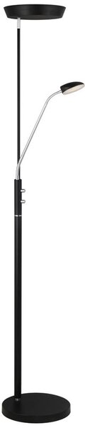 Halo Design 716067 - Lampă de podea LED dimabilă VEGAS LED/20W/230V + LED/5W, negru/crom