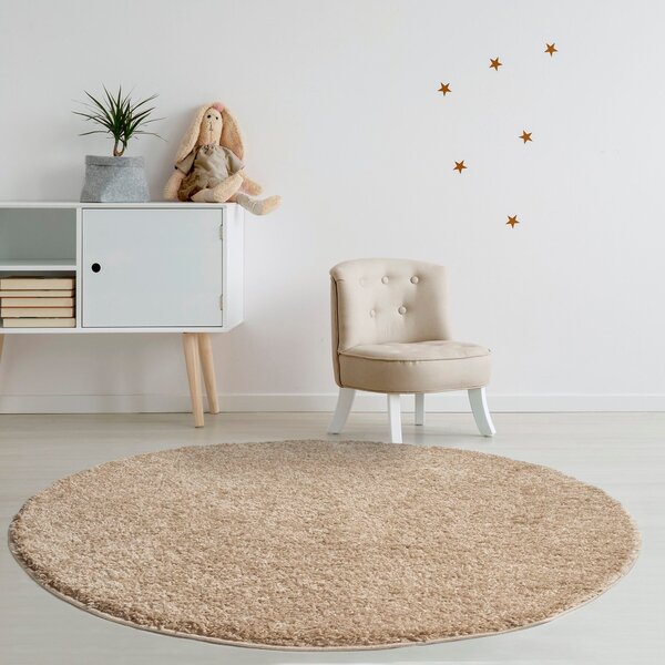 Covor rotund Viva gri-crem 190 cm